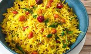 Garlic Lemon Rice with Perfect South Indian Sides: A Flavorful Vegetarian Feast