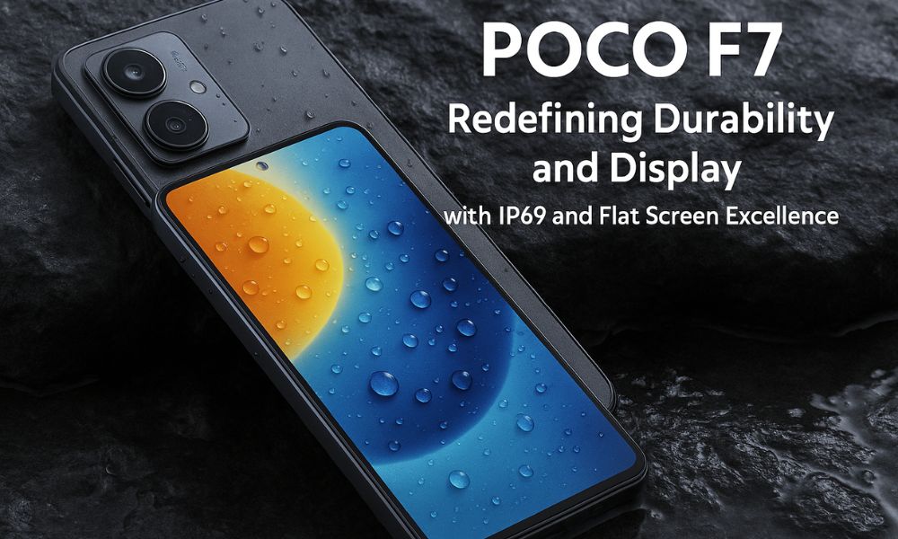 You are currently viewing POCO f7 Flat screen with large R corner design,IP66/68 certification and IP69 support