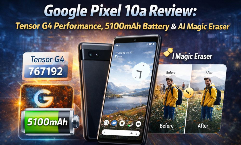 Google Pixel 10a Review: Tensor G4 Performance, 5100mAh Battery & AI Magic Eraser