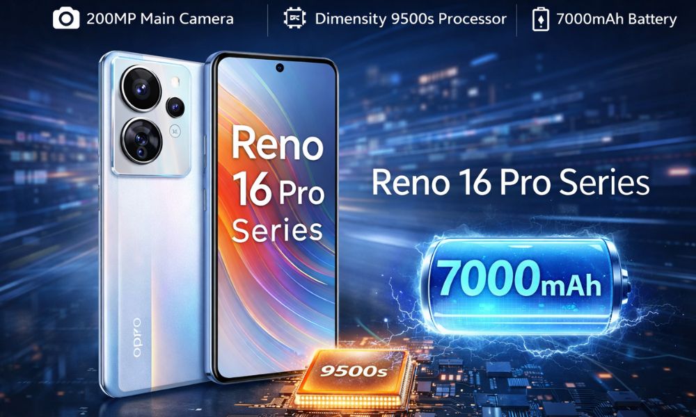 OPPO Reno 16 Pro Series: 200MP Main Camera, Dimensity 9500s Processor, and 7000mAh Battery
