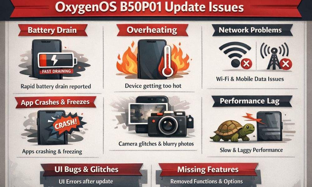 What Are the Major Changes and Issues Faced After the OxygenOS B50P01 Update?