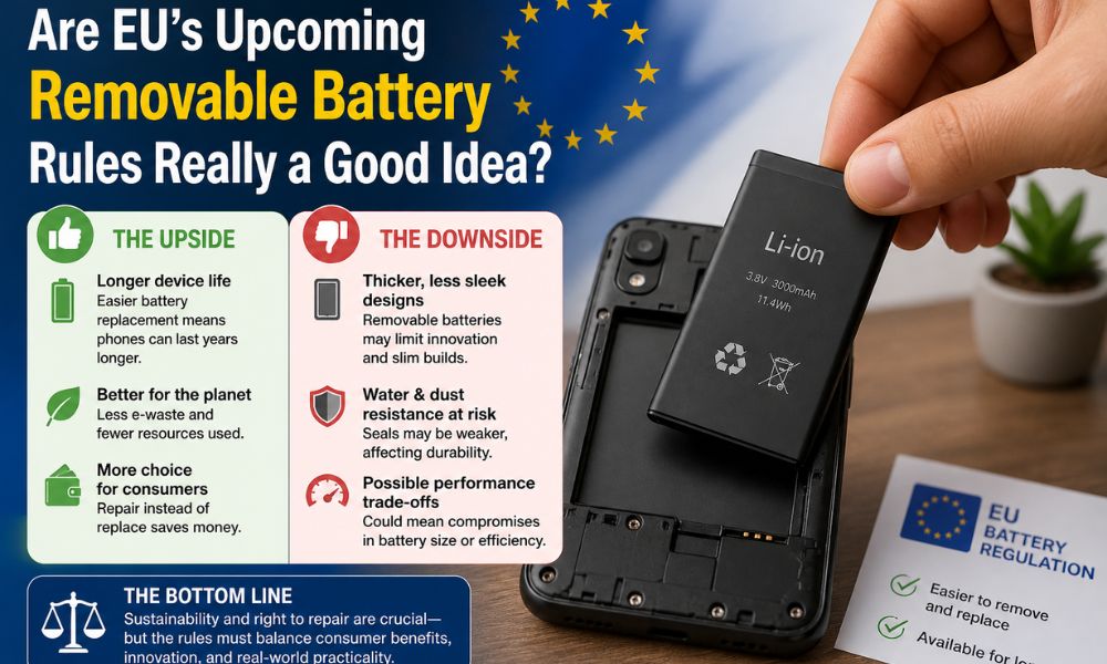 Are EU’s Upcoming Removable Battery Rules Really a Good Idea?