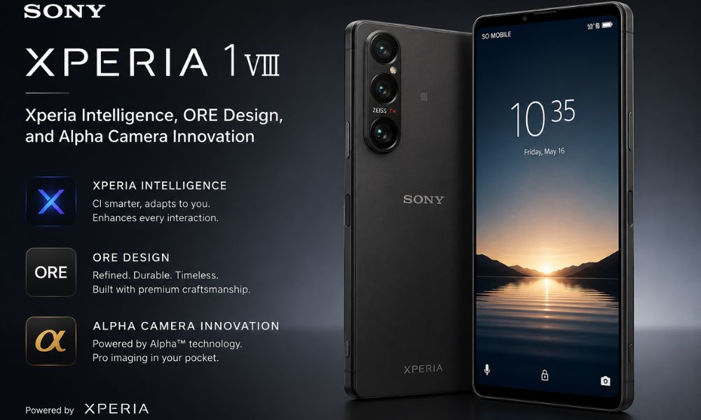 Sony Xperia 1 VIII with Xperia Intelligence, ORE Design, and Alpha Camera Innovation