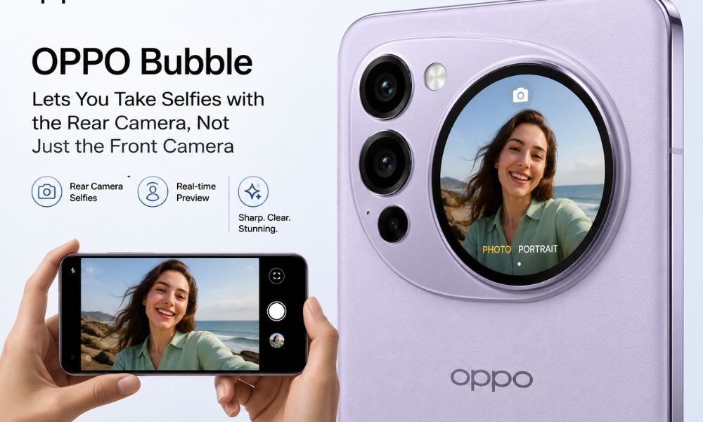 OPPO Bubble Lets You Take Selfies with the Rear Camera, Not Just the Front Camera