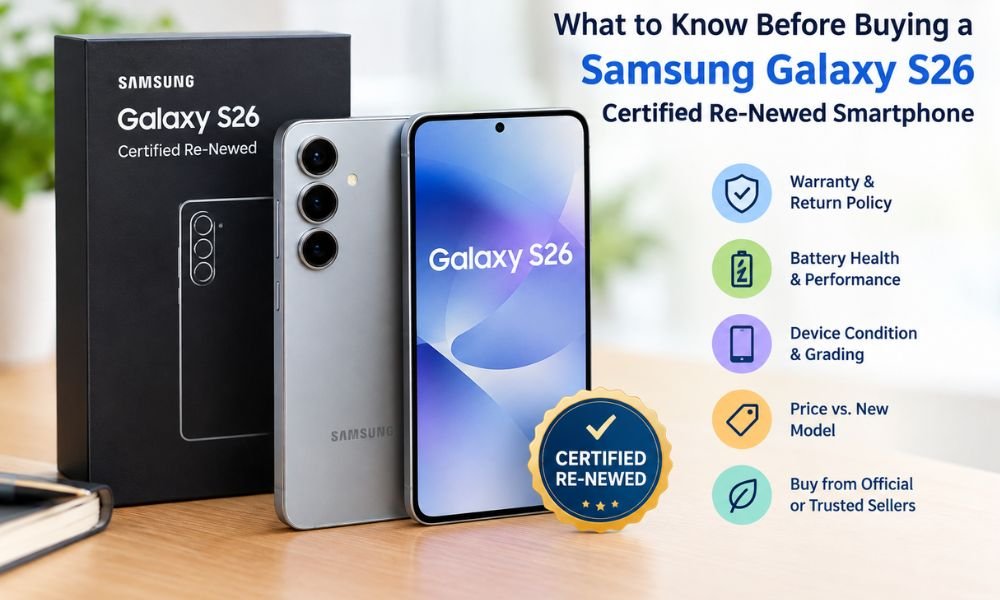 What to Know Before Buying a Samsung Galaxy S26 Certified Re-Newed Smartphone