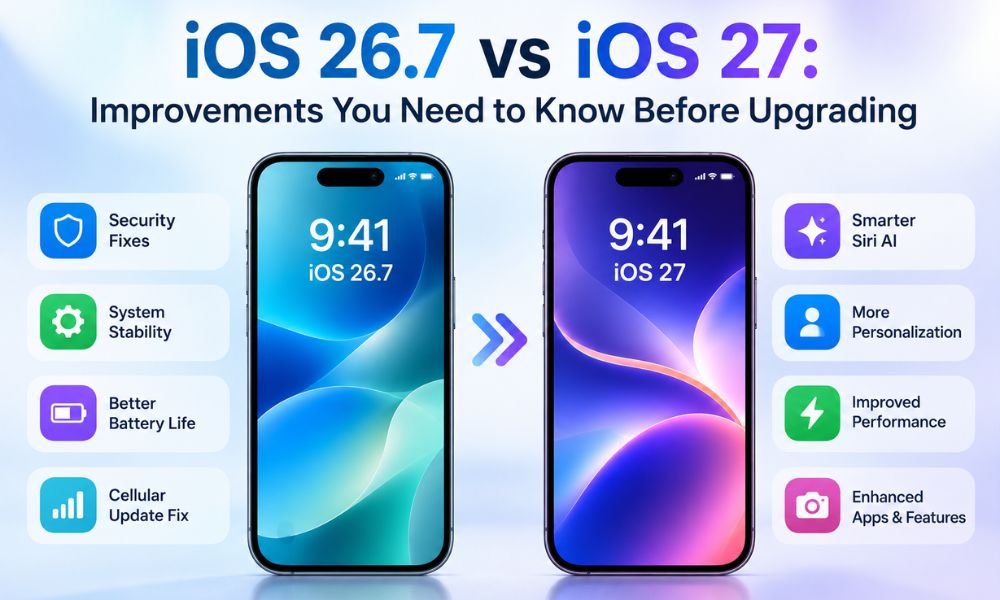 iOS 26.7 vs iOS 27 Improvements You Need to Know Before Upgrading
