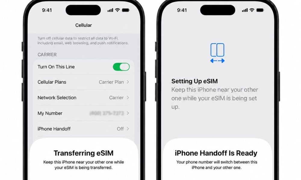 iPhone handoff feature