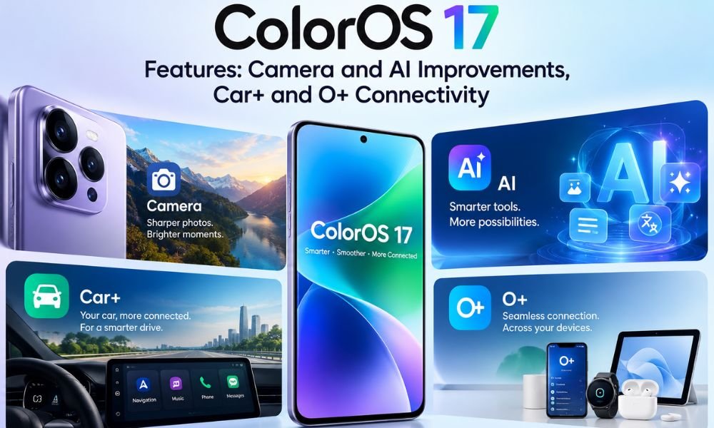 ColorOS 17 Features: Camera and AI Improvements, Car+ and O+ Connectivity